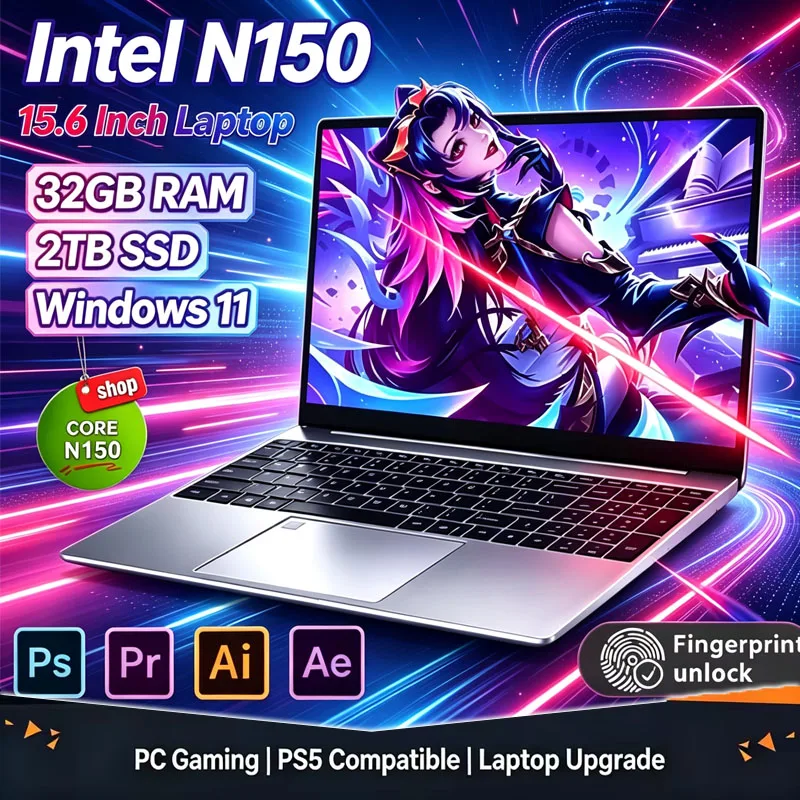 2026 New 15.6' Intel N150 Wind - Ddr4 Ram ulasan dan harga