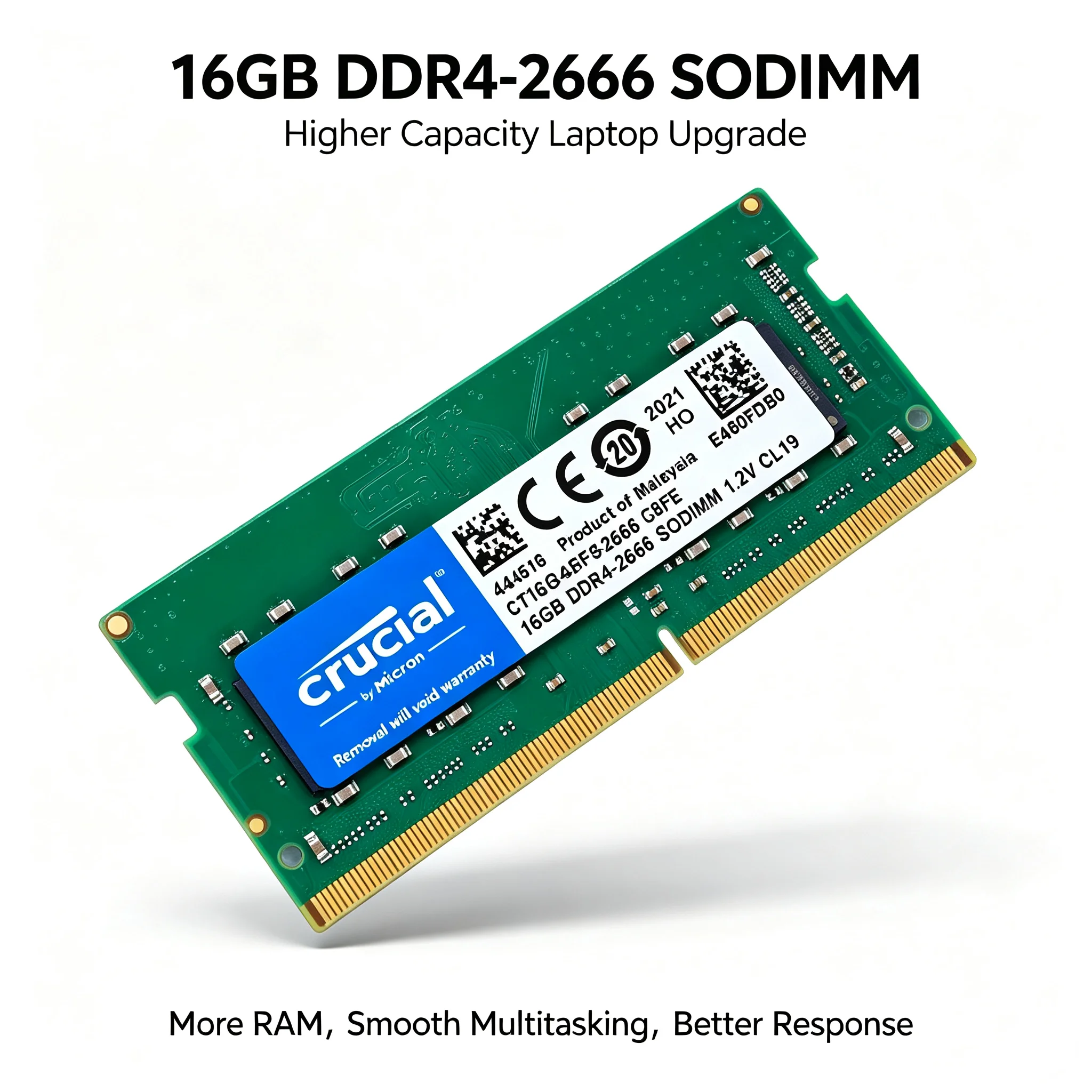 Crucial  1PCS/2PCS DDR4 Laptop - Ddr4 3200Mhz ulasan dan harga