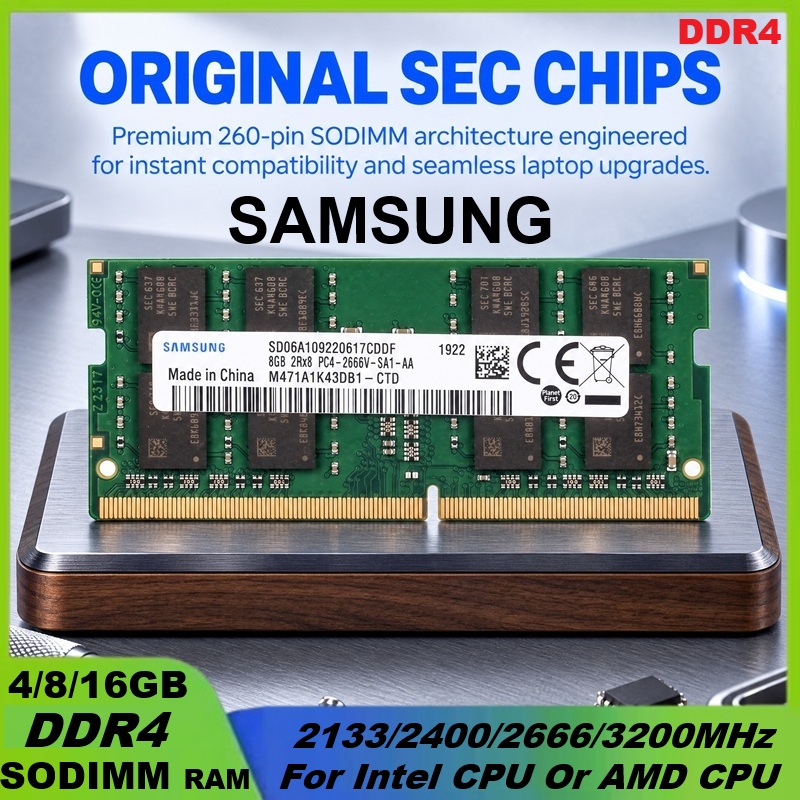 SAMSUNG DDR4 RAM 16GB 32GB 4GB - Sodimm Ddr4 ulasan dan harga