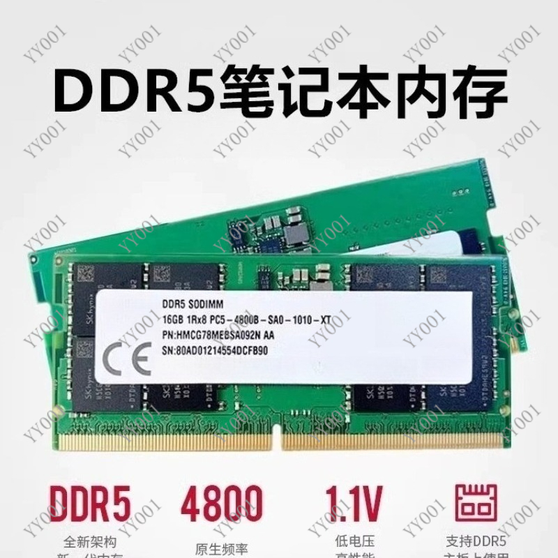 DDR5 Laptop RAM 8GB 16GB 4800M - Ram Memory Module ulasan dan harga