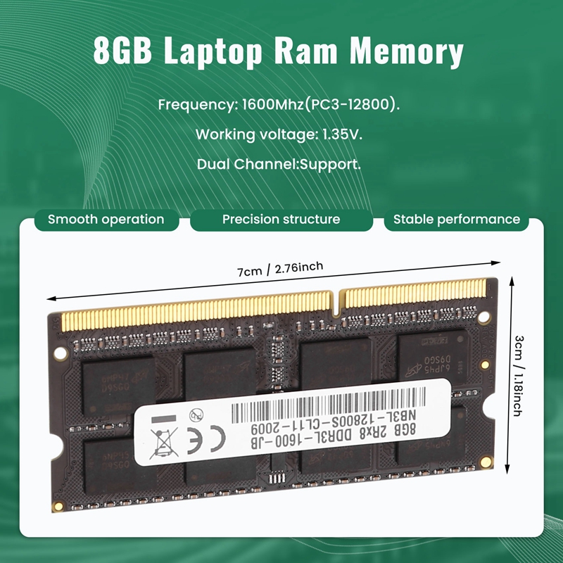 DDR3 8GB Laptop Ram Memory 160 - Ddr3 Ram ulasan dan harga